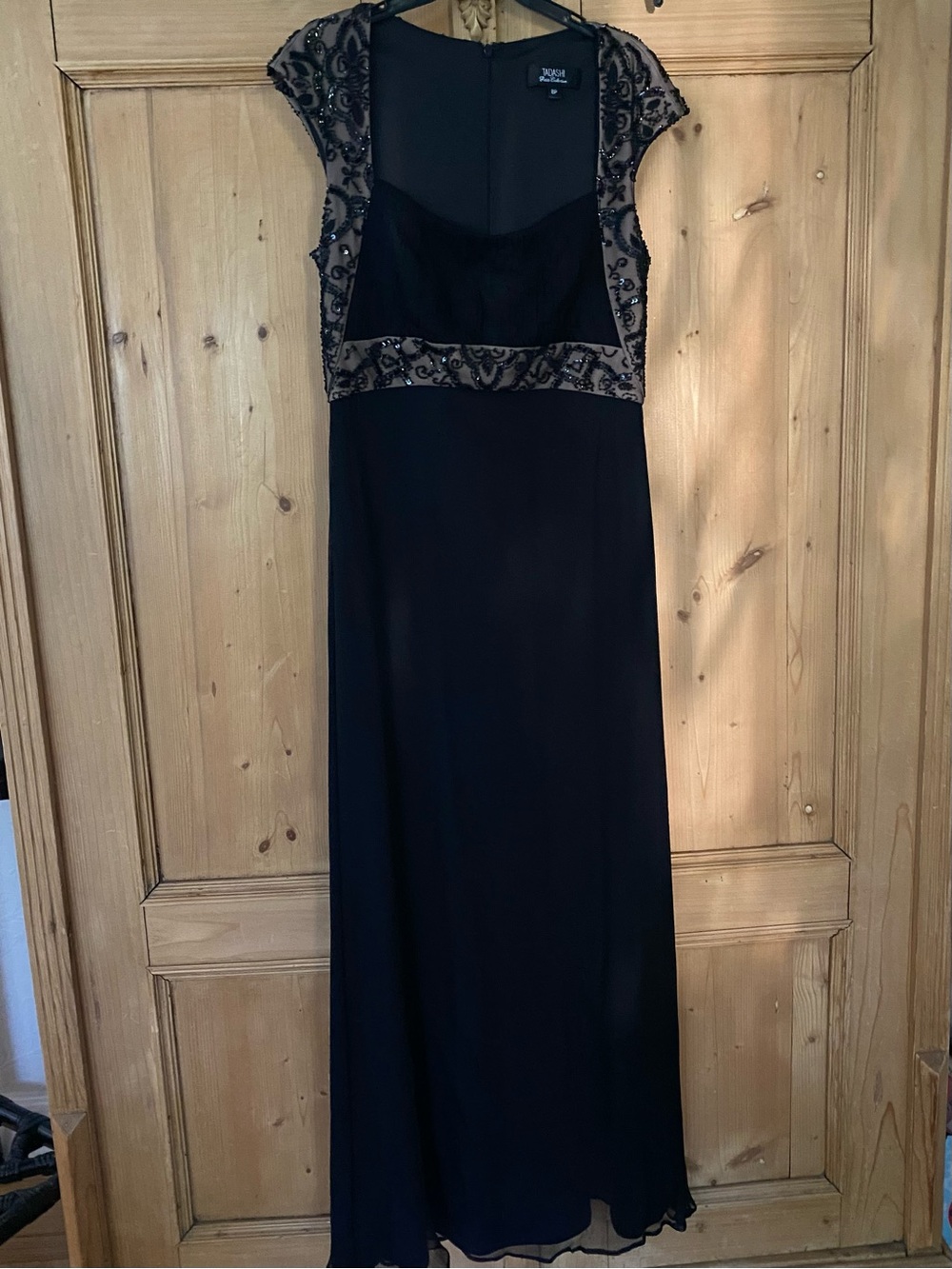 Tadashi Shoji Black Petite Evening Dress